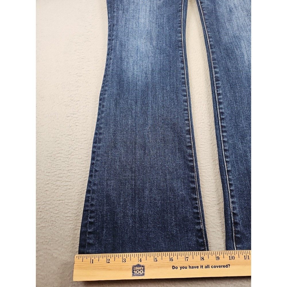 American Eagle Kick Boot Super Stretch Jeans 8 Long 29x33 Blue Medium Wash - Picture 2 of 8